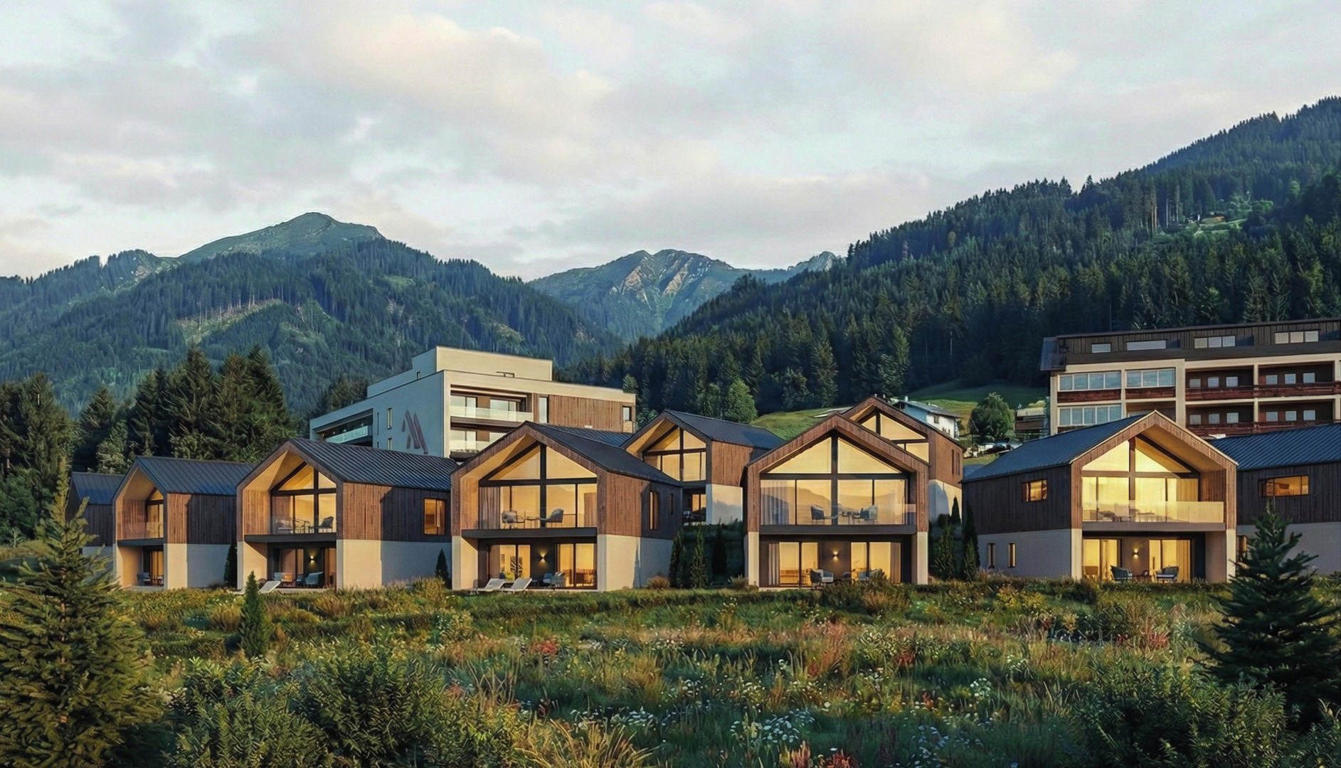 Resort am Bischofsberg – Ferienhäuser mit Bergpanorama